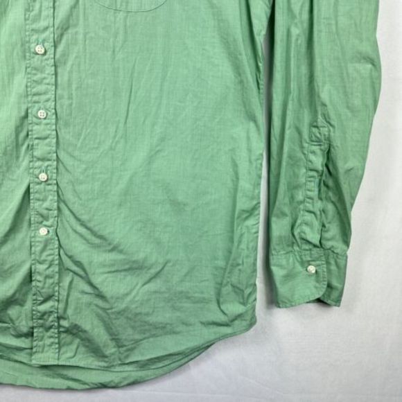 SID MASHBURN Mens Button Up Shirt Large Mint Green Long Sleeve Oxford - Picture 3 of 11